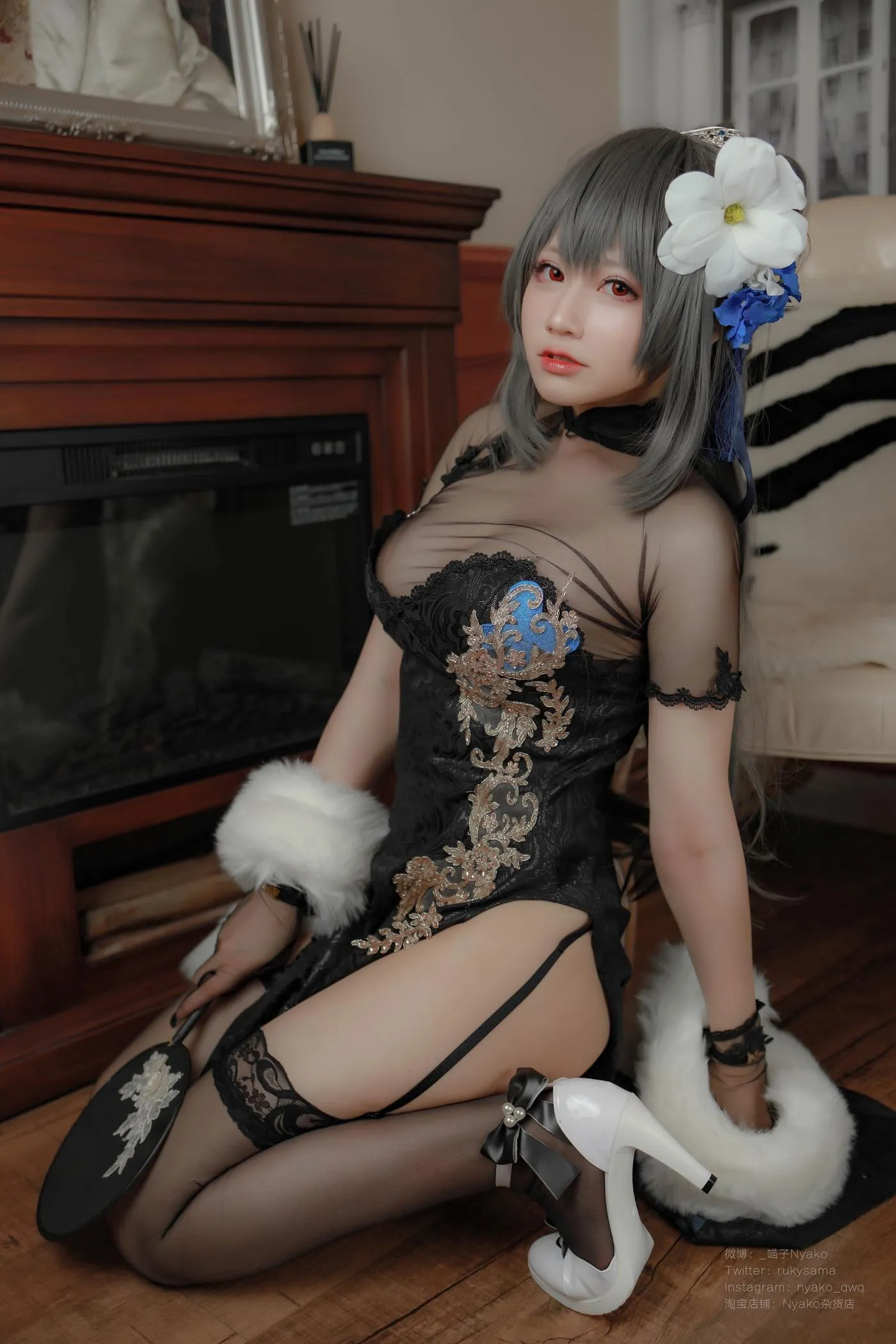 Nyako喵子 – NO.39 路易九世旗袍 [48P]插图4